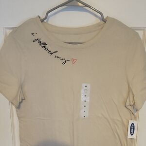 Cream Graphic Tee